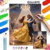 Набор для рисования по номерам «Красавица и Чудовище». ручная работа DIY painting украшение дома подарки
