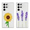 Чехол для телефона подсолнух Лаванда Фиолетовый для Samsung Galaxy S26 S25 S24 S23 S22 Ultra S20 S21 FE 5G Plus Мягкий Прозрачный Чехол
