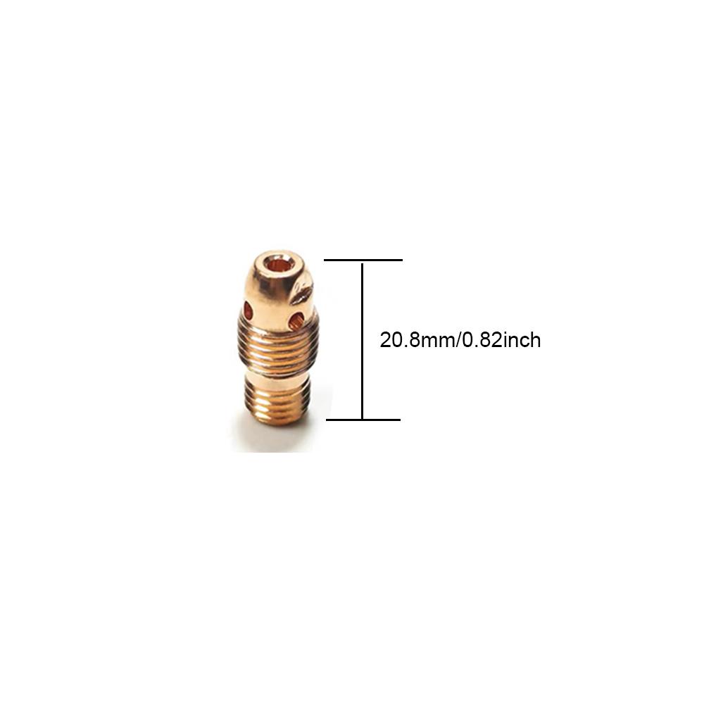 8Pcs WP9 20 25 Torch 1.0/1.6/2.4/3.2mm TIG Collet And Collet Body 13N21 13N22 13N23 13N24 13N26 13N27 13N28 13N29