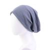 Autumn and winter new double-layer pullover hat, cotton confinement hat, waffle stack hat, solid color nightcap TTM -