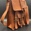 Men's Rustic Genuine Leather Cross Body Messenger Shoulder Bag
