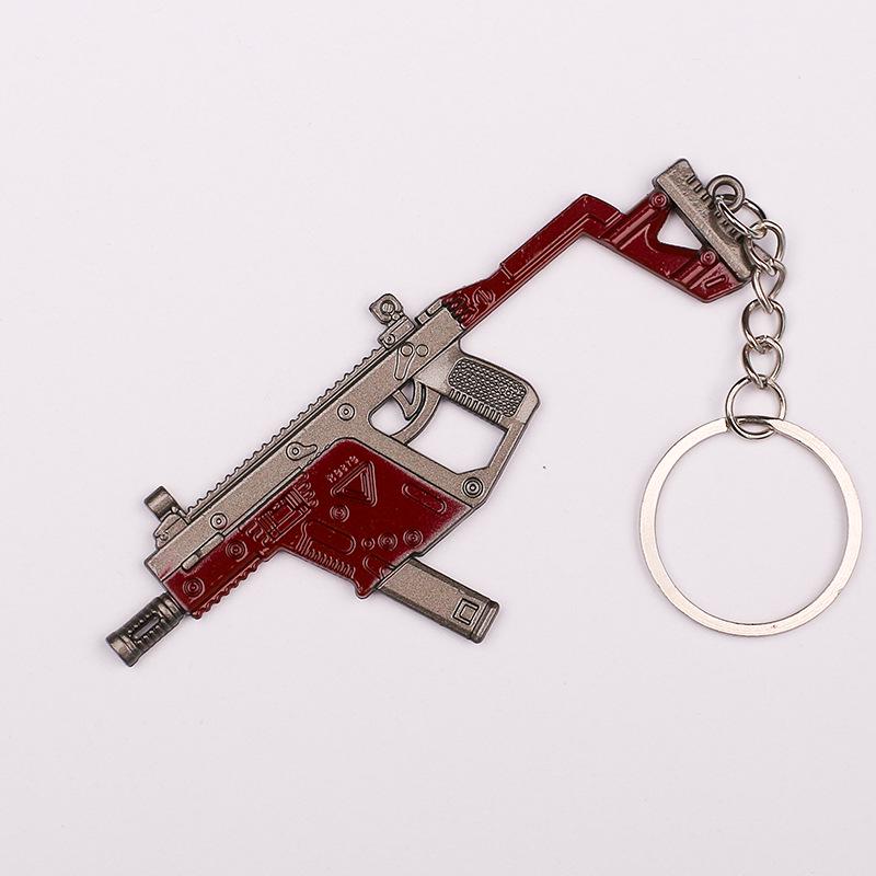 "12см брелок PUBG: Подарок: шлем 3-го уровня, сковорода и модель оружия 98KAWM.