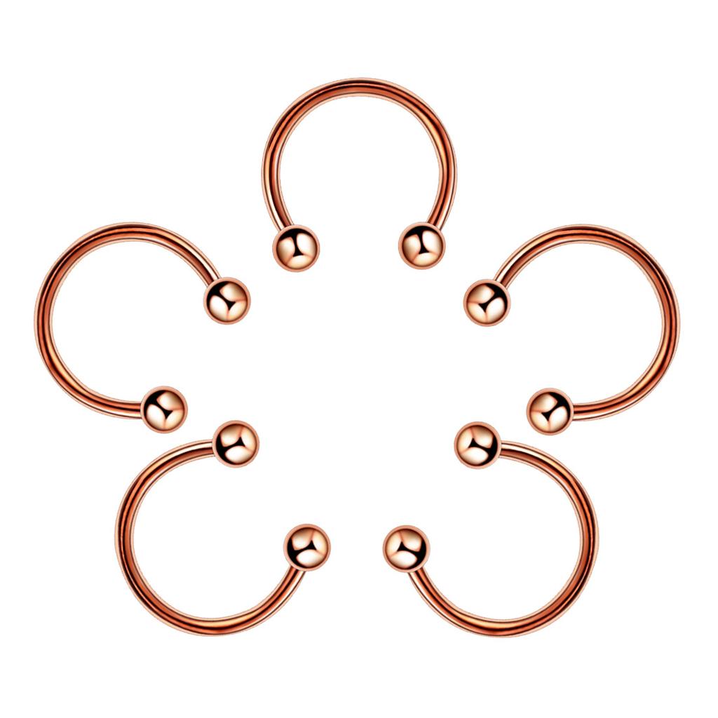 Simplicity Lip Labret Ring Clicker Piercings Tragus Nose Hoop Ear Stud Septum Surgical Steel Cartilage Seamless Body Jewelry Titanium Steel Sexy