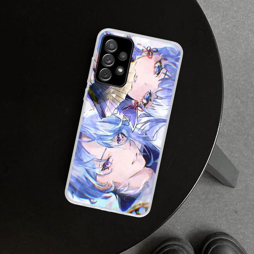 Чехол для телефона Kamisato Ayato Genshin Impact для Samsung Galaxy A17 A16 A26 A36 A56 A57 A37 A15 A25 A35 A55 A14 A24 A34 A54 A13 A23