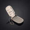 Zinc Zinc Alloy Mini Phone Model Pendant Retro Foldable Phone Shape Key Ring  Backpack Accessories