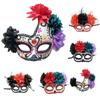With Floral Ghost Halloween Masks Masquerade Balls Masquerade Mask  Party
