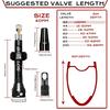 BUCKLOS Bicycle Tubeless Valve MTB Road Bike Presta Tire Valve Aluminum Alloy Mountain Gravel Cycling Valve Nipple Accessories