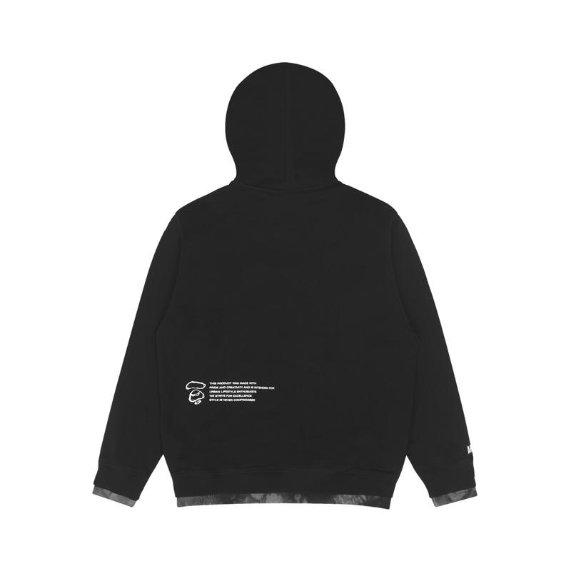 Aape Sweatshirts Men's Black BKX Hooded Moderate Regular AAPSWM3947XXJ