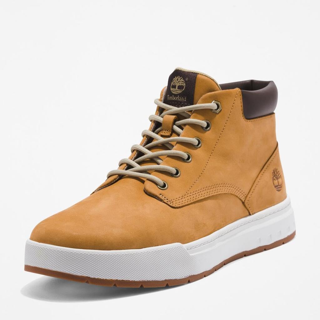 Timberland Maple Grove Leather Mid Wheat Size Men's Lace-Up Sneakers, Nubuck, 9.0 / 27.0cm (TB0A5PRV2311)