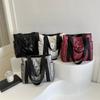 Casual Tote Bag for Women Space Cotton Shoulder Bag Large Capacity Ladies Puffy Handbags Quilted Work Commute Shopping Bag KTY