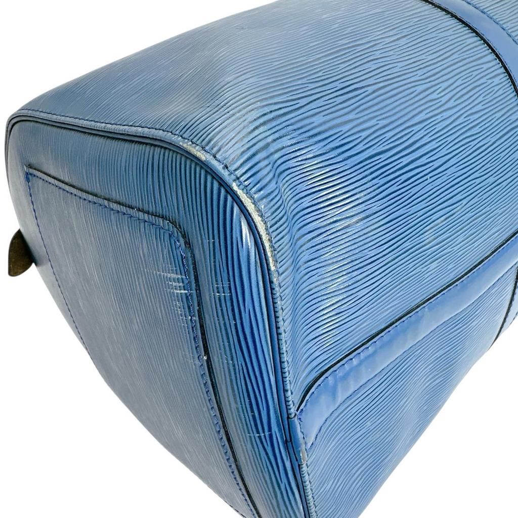 LOUIS VUITTON Epi Kiepol 45 Boston bag Epi Leather Toledo Blue unisex M42975 Used