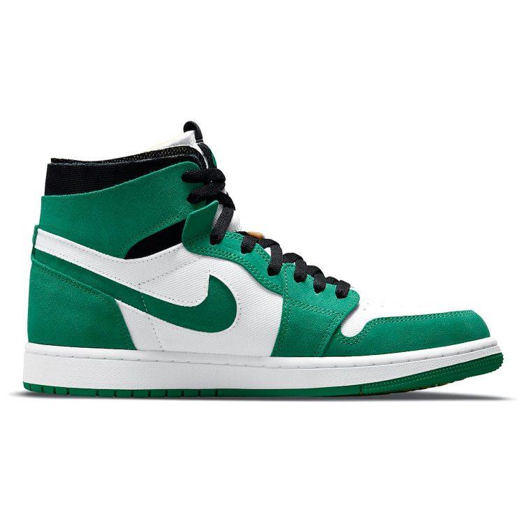Jordan Air Jordan 1 Zoom Air Cmft 'Stadium Green' Высокие Винтажные Баскетбольные Кроссовки Мужские Бело-Зеленые CT0978-300