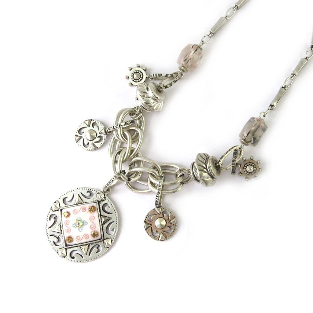 Les Trésors De Lily [E5762] — Дизайнерское колье «Воспоминания о прошлом» Белый Красный