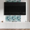 Decorative Tiles with Graphics, Stick-on Patterns in Geometric Mosaic, 9x30x30 cm