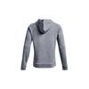 Under Armour Project Rock Rival Lock Up Logo Printed Training Hoodie Мужские толстовки с капюшоном Серый 1366724-035