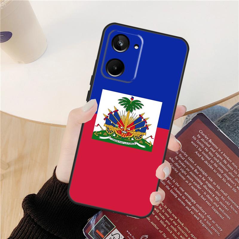 Haiti Haitian Flag Case For Realme C61 C67 C53 C55 C75 C51 C21Y C25S GT 6 6T 5 GT7 Pro 10 11 12 13 14 Pro Plus