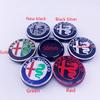 PCESV1 4Pcs 50mm for Alfa Romeo GTAM Mito 147 156 159 166 green new Black Wheel Center Cap Badge Hub Cover Rim Logo Car Accessories