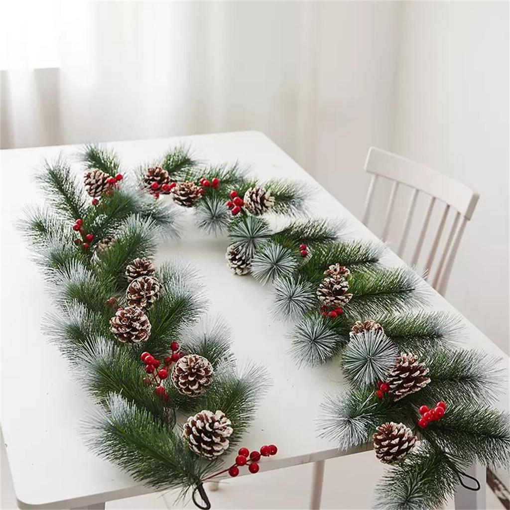 Christmas Wreath Vine: Door and Window Hanging Ornament for Festive Decor