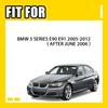 Car Headlight Eyelid Cover Trim Eyebrow Gloss For BMW 3 Series E90 E91 2005-2012