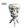 Succulents Plants Container Mini Gothic Skull Planter Pot, 3D Printed Creepy Flowerpot, Halloween Party Decoration Container, Desk for Small