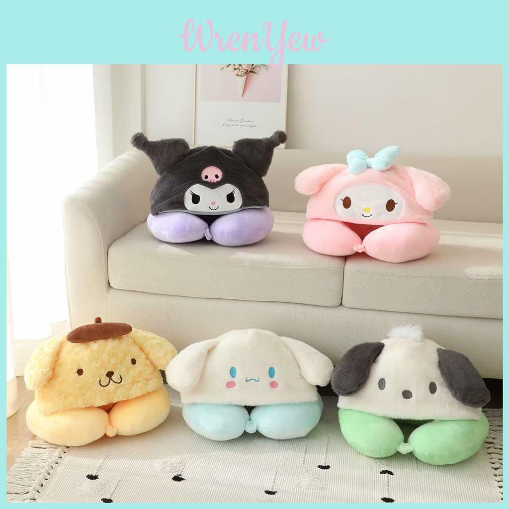 Cinnamoroll Ushaped Cushion With Cartoon Style For Portable Napping And Sleep