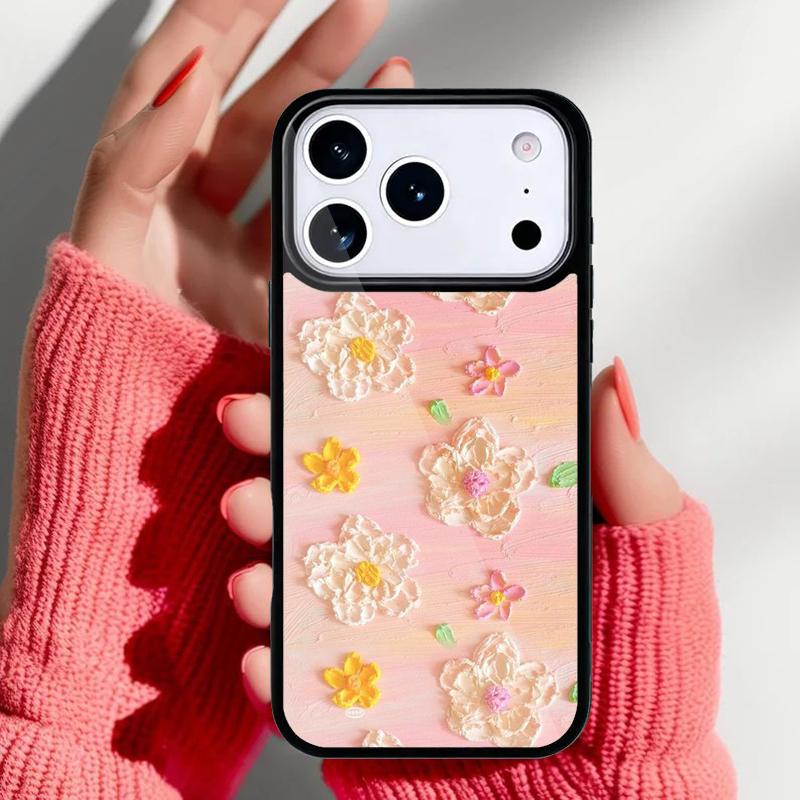 Ретро чехол для телефона с масляной живописью для iPhone 17 Air 16e 15 14 13 Pro Max Задняя крышка для 12 11 Pro Coque