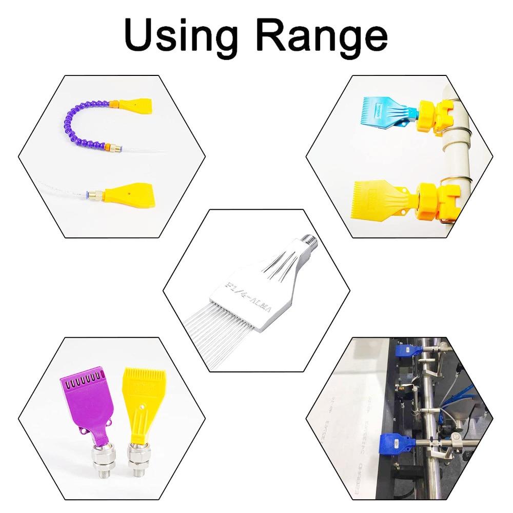 F1/4-ALMA Ветроструйная струйная пескоструйная насадка из алюминиевого сплава Воздушный нож для сушки Плоская струйная насадка из алюминиевого сплава