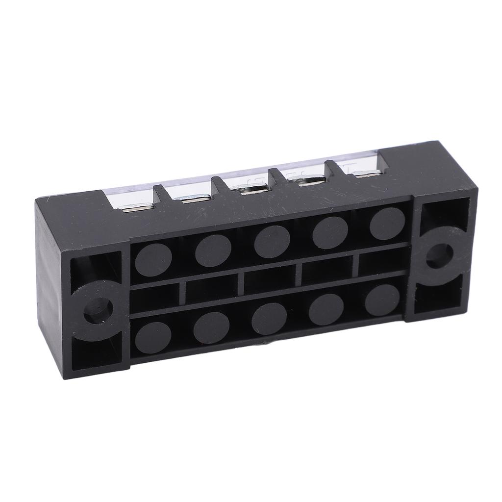 TB‑1505L Terminal Block 5 Positions 600V 15A Dual Row Screw Terminals Strip for Distribution Boxes Distribution Cabinets