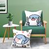 Мультяшный Милый Монстр Акулы Наволочка Комфорт Диван-кровать Шелковистый элегантный Невидимая молния Декоративная наволочка