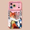 Зимний Лис Кролик Применяет Яблоко 17 Силиконовый Мягкий 16promax Пара 15 Zootopia 14 Чехол для Мобильного Телефона