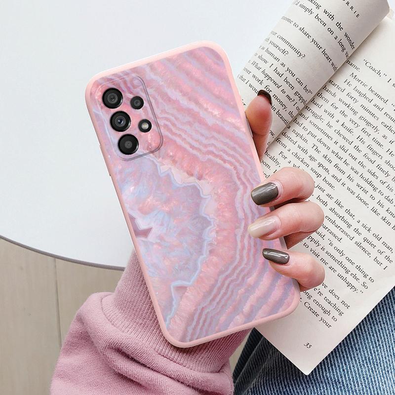 Чехол для Samsung Galaxy A53 5G A 53 Задняя крышка Защитный силиконовый Funda Модный Мраморный Каменный Текстурный Coque для Samsung A53 Capa