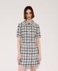 Chaenyuyog Detatchable Collar Dress [Black Check]