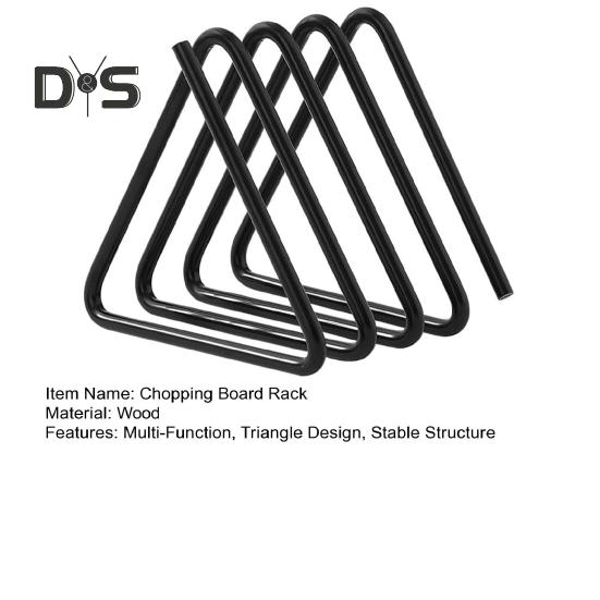 Подставка для разделочной доски, многофункциональная кухонная подставка-органайзер для хранения, треугольный дизайн, удобный держатель для разделочной доски