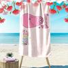 Custom Name,Barbapapa Print Beach Towel, Large Soft Quick Dry Towel for Beach Camping Swimming