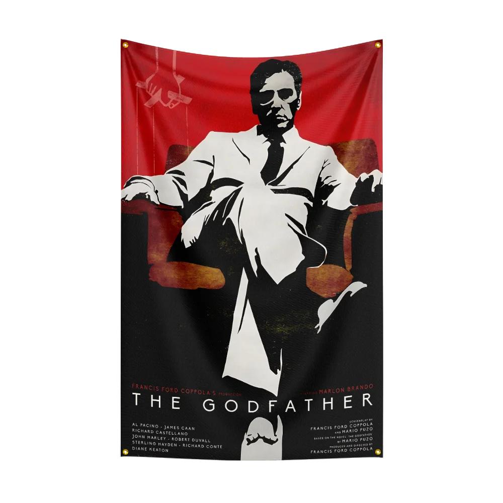 3x5 Ft Tthe godfathers Plays Flag Classic Movie Flag Wall Hanging Banner Decor Movie Poster