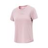 Li Ning Cool Tea Letter Round Neck Ice Silk Quick Dry Comfortable Breathable Versatile Short Sleeve T-Shirt Women Tops Milk-Stone-Pink ATSV276-5