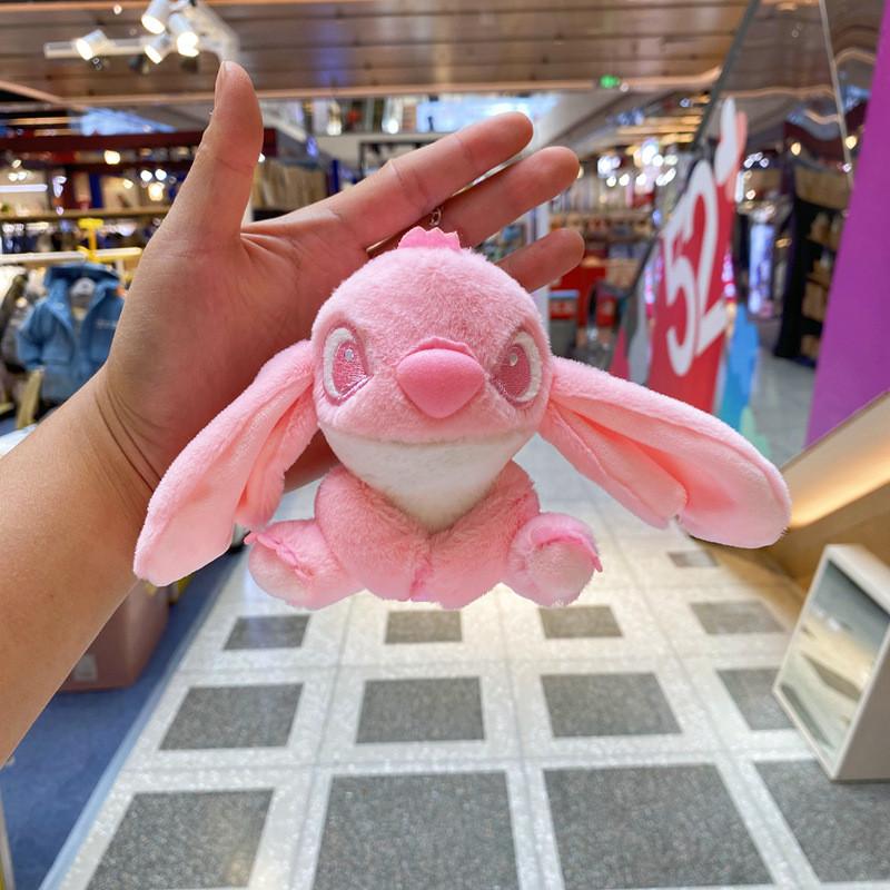 Плюшевый брелок Stitch с кольцом для ключей для украшения рюкзака и коллекционеров