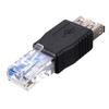 4 шт. Разъем RJ45 папа - USB AF A мама Адаптер Розетка Сеть LAN Ethernet Роутер Штекер