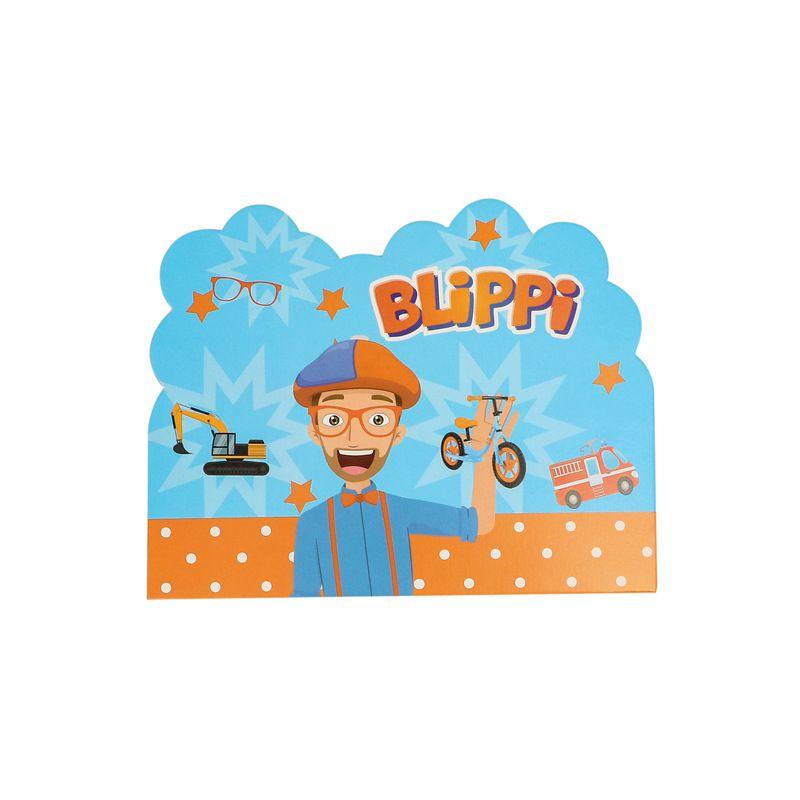 Blippi Birthday Party Supplies Paper Cups Plates Banner Straw Kids Balloon Decor