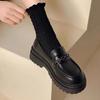 Fashion Platform Ladies Pumps Moccasins Kawaii Loafers Women's Shoes Cute Black On Offer Korean Style Comfortable and Elegant Wholesale