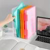1pc Multi-layer Portable File Box Waterproof Contract Storage Box A4 Plastic PP File Box  Portable Transparent File Box