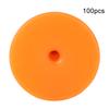 100pcs Livestock Number Ear Tag Label Marker Accessory for Pig Cow Sheep AnimalOrange Round 30x30mm