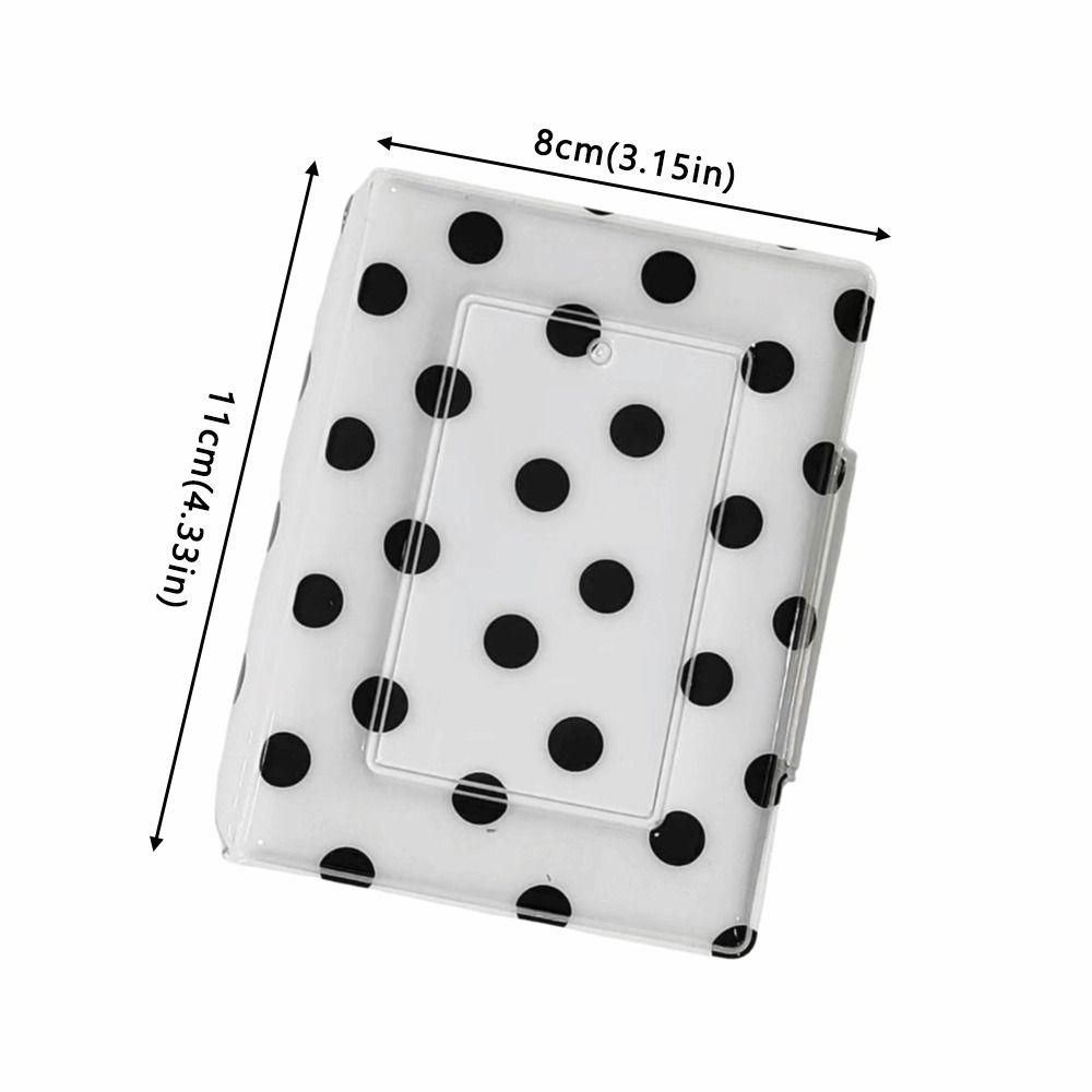 Polka Dot Photocard Binder 40 Slots Idol Picture Storage Book Portable Photo Album