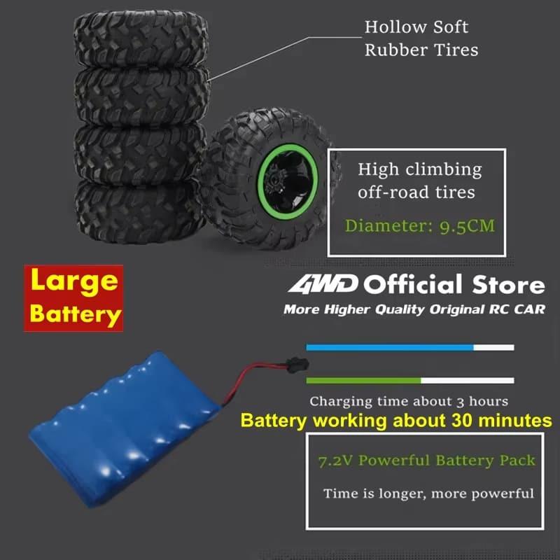 Новый 37 см полноприводный радиоуправляемый автомобиль внедорожник 1:12 Моделирование Внедорожный Автомобиль Восхождение на Холм Автомобиль Радиоуправление Сплав Грузовик Игрушка Детский Подарок
