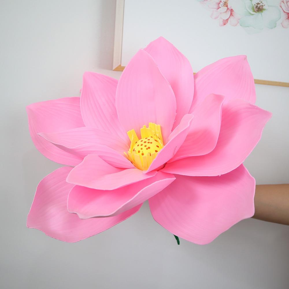 Fashion Simulation Lotus Flower Artificial Large Foam Fake Flowers New PE Giant Lotus Flower