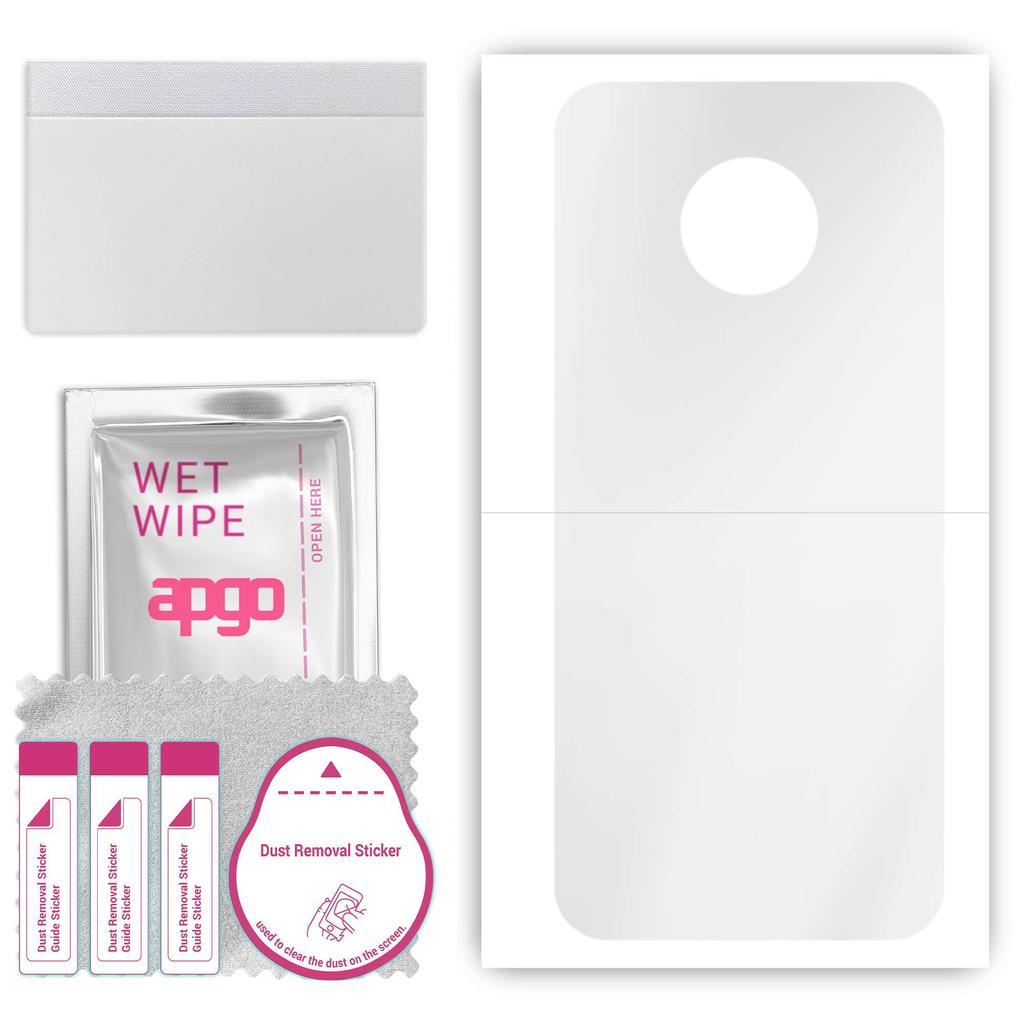 apgo Ultra Clear Protective Skin Sticker for the back compatible with Motorola Moto G6 Play, Wrap Film, Hydrogel Film, Flexible, Soft TPU with positio