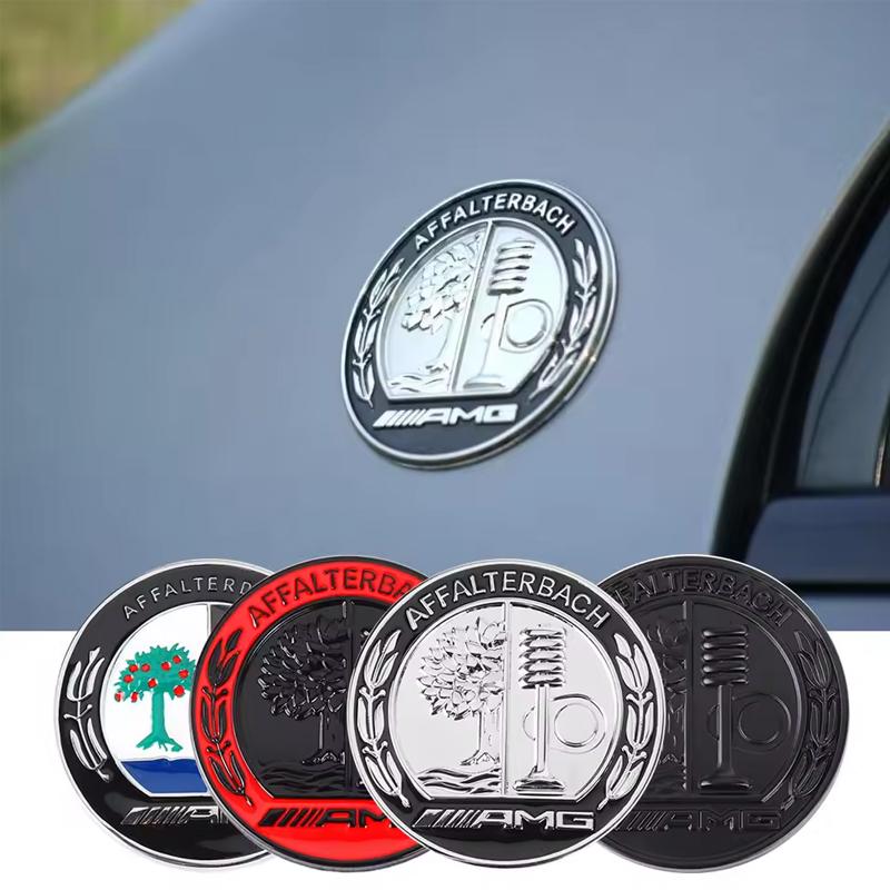 3D 65mm Metal Side Marker Rear Tail Trunk Sticker Accessories For Mercedes Benz AMG W205 W204 W206 W213 W212 W211 W222 W221 W177 EE11