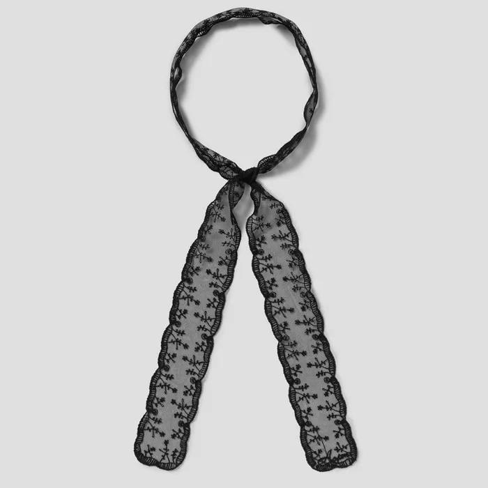 [8 Seconds] Lace Long and Lean Scarf Black (356684AM45)