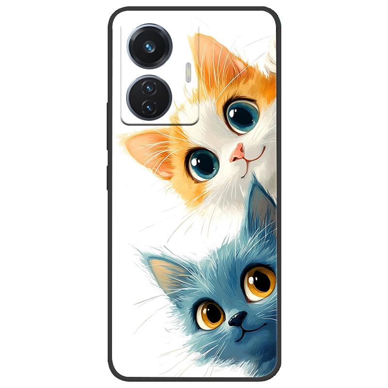 Для vivo T1 4G Y55 4G iQOO Z6 44 Вт V2153 Чехол Мраморный Мягкий Матовый Силиконовый Чехол на Заднюю Панель Для Vivo T1 44 Вт Полная Защита Чехол для Телефона