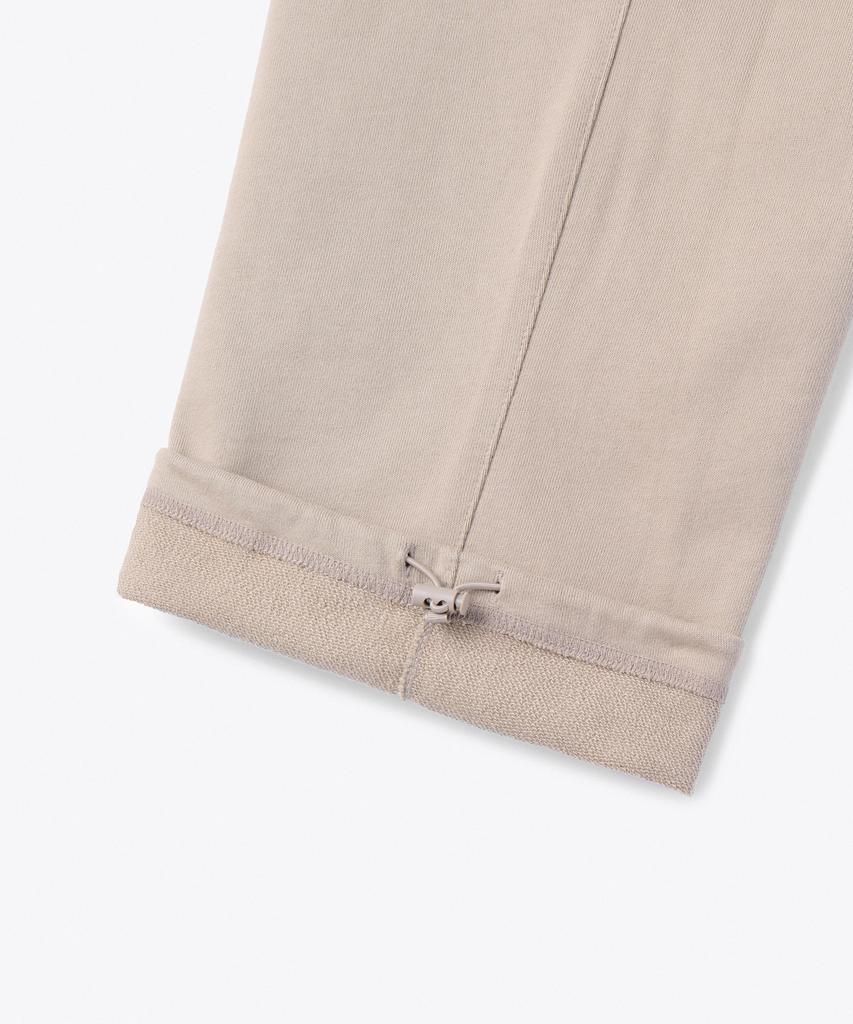 MUSINSA STANDARD One-Pleat Wide Cargo Sweatpants [Grayish Beige]